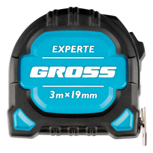 Рулетка Experte,3 м x 19 мм,двухкомпонентный корпус,магнит,двухсторонняя разметка,нейлон Gross по ценам производителя в Челябинске с доставкой по всей России