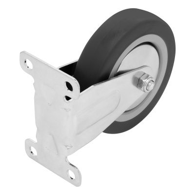 Колесо неповоротное D 100 мм, крепление  платформенное Сибртех по ценам производителя в Челябинске с доставкой по всей России