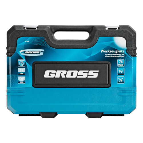 Набор инструментов, 1/4", 1/2", CrV, 120 зубьев, 76 предметов Gross по ценам производителя в Челябинске с доставкой по всей России
