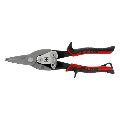 Ножницы по металлу, 250 мм, прямой рез, сталь CRMO, двухкомпонентные рукоятки, PRO Matrix по ценам производителя в Челябинске с доставкой по всей России