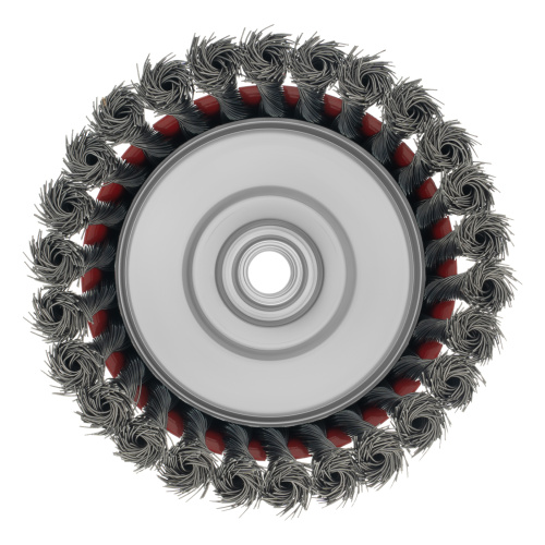 Щетка для УШМ, 125 мм, М14, "чашка", крученая проволока 0.5 мм Matrix по ценам производителя в Челябинске с доставкой по всей России