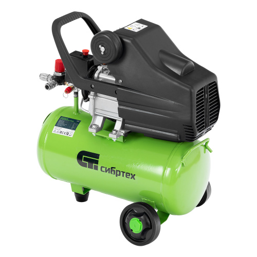 Компрессор воздушный КК-1100/22, 1, 1 кВт, 135 л/мин, 22 л, прямой привод, масляный Сибртех по ценам производителя в Челябинске с доставкой по всей России