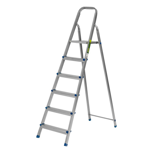 Стремянка, 6 ступеней, стальная, оцинкованная Сибртех по ценам производителя в Челябинске с доставкой по всей России
