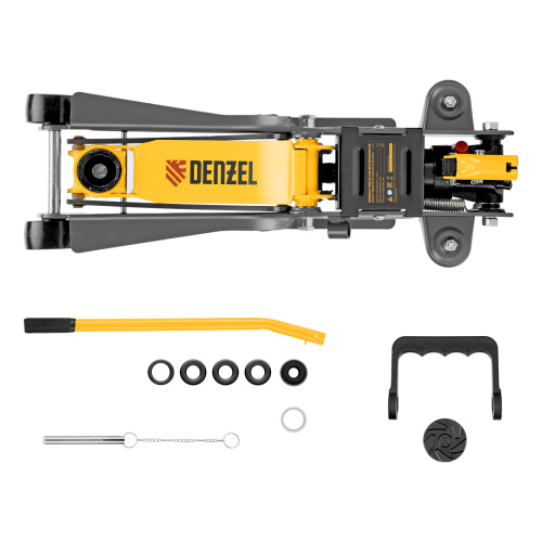 Домкрат гидравлический подкатной с фиксатором, 2,5 т, 85-385 мм Denzel по ценам производителя в Челябинске с доставкой по всей России