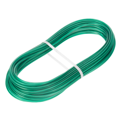 Трос металлополимерный зеленый ПР-2.5, толщина 2.5 мм, моток 20 метров Сибртех по ценам производителя в Челябинске с доставкой по всей России