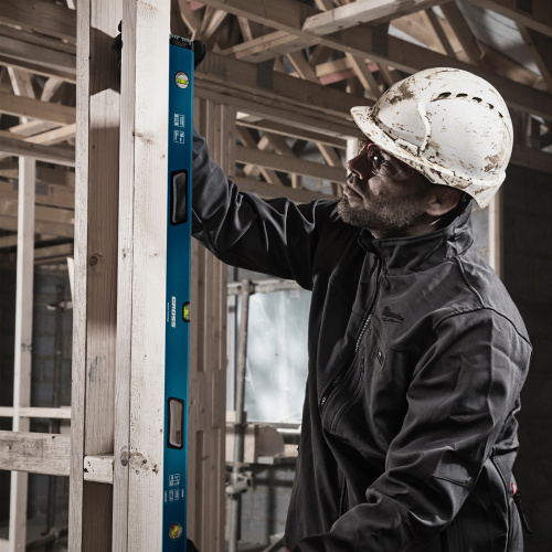 Уровень алюминиевый, 1200 мм, усиленный с ударопрочными заглушками, рукоятки, 3 глазка Gross по ценам производителя в Челябинске с доставкой по всей России