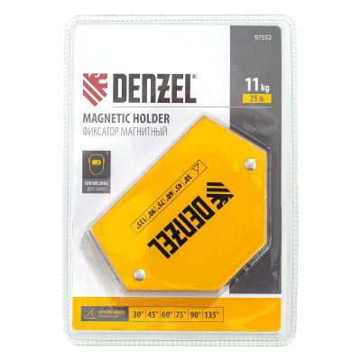 Фиксатор магнитный для сварочных работ усилие 25 LB, 30х45х60х75х90х135 град. Denzel по ценам производителя в Челябинске с доставкой по всей России