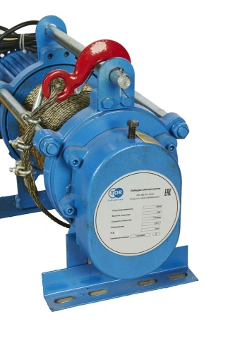 Лебедка электрическая  500 кг  70 м с канатом 220 В TOR KCD по ценам производителя в Челябинске с доставкой по всей России