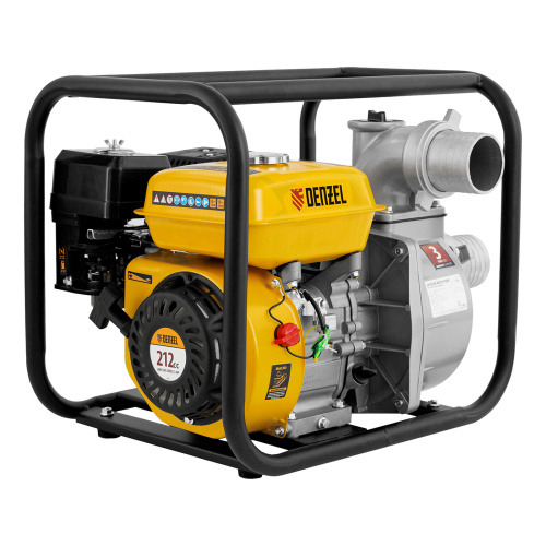 Мотопомпа бензиновая для чистой воды PX-80, 7 л.с, 3", 1000 л/мин, глубина 8 м, напор 30 м Denzel по ценам производителя в Челябинске с доставкой по всей России