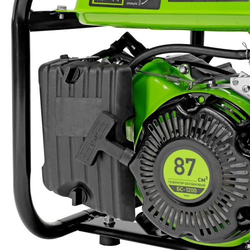 Генератор бензиновый БС-1200, 1 кВт, 230 В, четырехтактный, 5.5 л, ручной стартер Сибртех по ценам производителя в Челябинске с доставкой по всей России