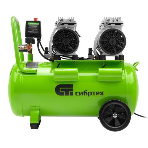 Компрессор безмаслянный малошумный МБ 2000/50, 2000 Вт, 50л, 300 л/мин Сибртех по ценам производителя в Челябинске с доставкой по всей России