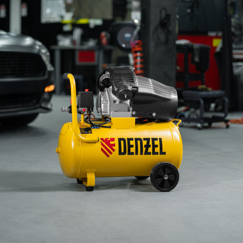 Компрессор воздушный прям. привод DCV1800/50, 1,8 кВт, 50 литров, 320 л/мин Denzel по ценам производителя в Челябинске с доставкой по всей России
