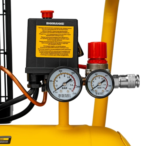 Компрессор воздушный BCI2300/100, ременный привод, 2.3 кВт, 100 литров, 400 л/мин Denzel по ценам производителя в Челябинске с доставкой по всей России