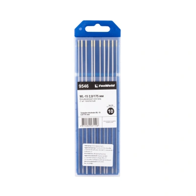 Вольфрамовый электрод WL-15 2,0мм / 175мм (1шт. золотистый) FoxWeld по ценам производителя в Челябинске с доставкой по всей России