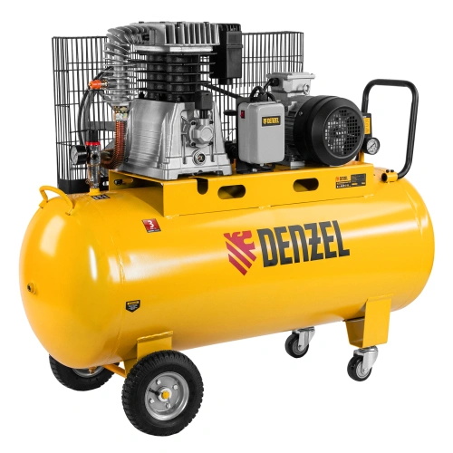 Компрессор воздушный, ременный привод BCI4000-T/200, 4.0 кВт, 200 литров, 690 л/мин Denzel по ценам производителя в Челябинске с доставкой по всей России