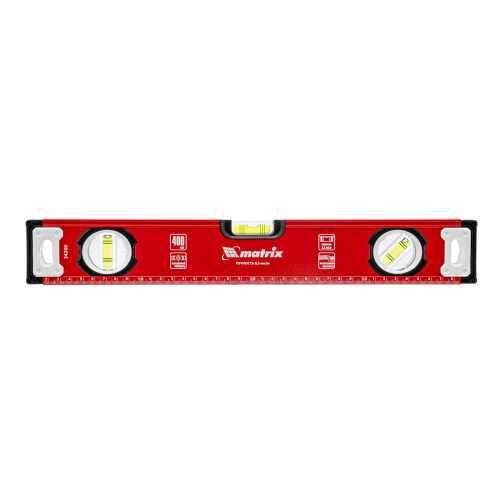 Уровень алюминиевый, фрезерованный, 3 глазка, 400 мм Matrix по ценам производителя в Челябинске с доставкой по всей России