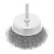 Щетка для дрели, 75 мм, "чашка" со шпилькой, витая проволока Сибртех по ценам производителя в Челябинске с доставкой по всей России