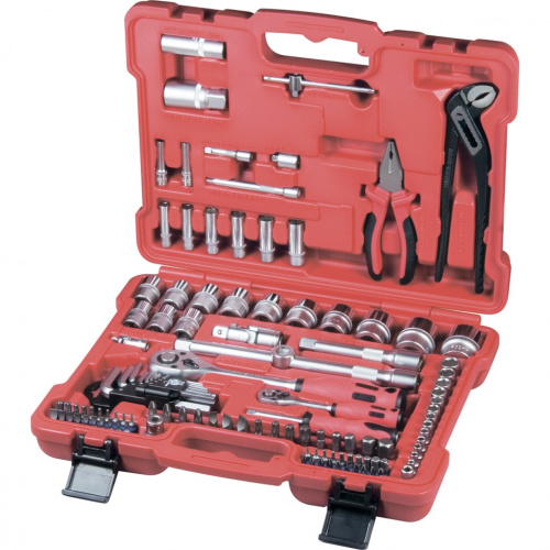 Набор слесарно-монтажный с квадратами 1/4, 1/2 и 5/16", 117 предметов Matrix ProFI по ценам производителя в Челябинске с доставкой по всей России