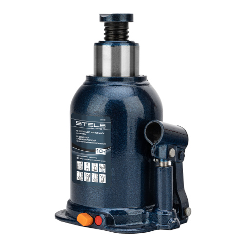 Домкрат гидравлический бутылочный телескопический, 10 т, подъем 180-450 мм Stels по ценам производителя в Челябинске с доставкой по всей России
