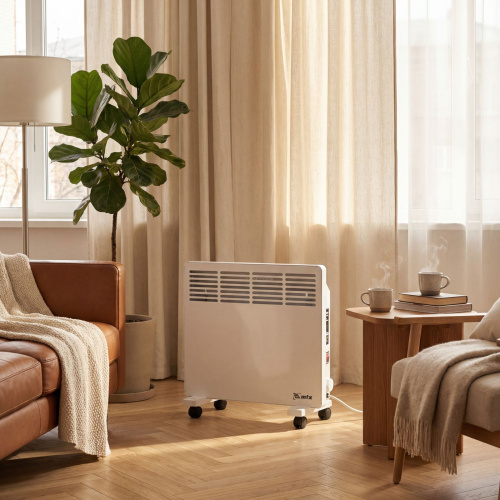 Конвектор электрический КМ-1000.1, 230 В, 1000 Вт, X-образный нагреватель, колеса, термостат MTX по ценам производителя в Челябинске с доставкой по всей России