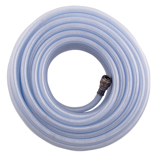 Шланг пневматический ПВХ, 10 x 16 мм, 18 бар, армированный, прозрачный, быстросъемное соединение, 30 м Stels по ценам производителя в Челябинске с доставкой по всей России