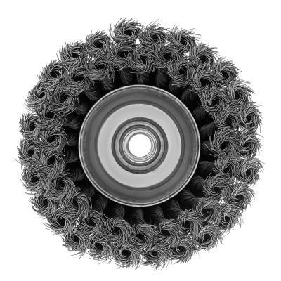 Щетка для УШМ, 125 мм, М14, "чашка", двухрядная, крученая проволока 0.35 мм Matrix по ценам производителя в Челябинске с доставкой по всей России