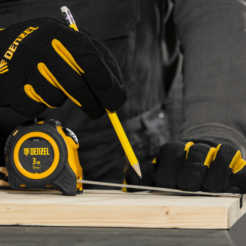 Рулетка 3м х 16мм, обрезиненный корпус, автоматическая фиксация Denzel по ценам производителя в Челябинске с доставкой по всей России
