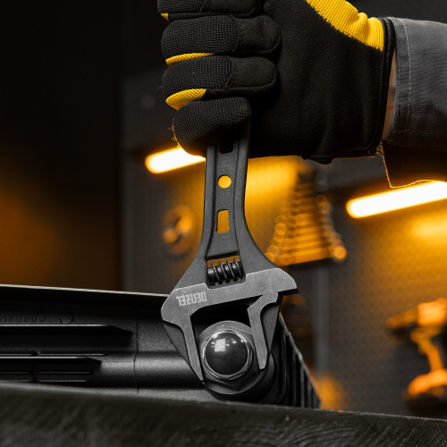 Ключ разводной, 250 мм, CrV, кованый Denzel по ценам производителя в Челябинске с доставкой по всей России