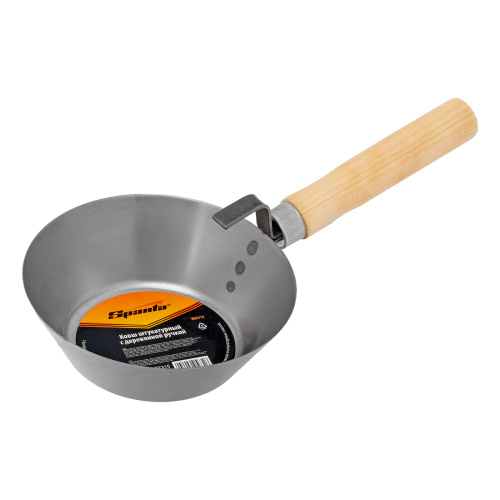 Ковш стальной штатурный, деревянная ручка Sparta по ценам производителя в Челябинске с доставкой по всей России