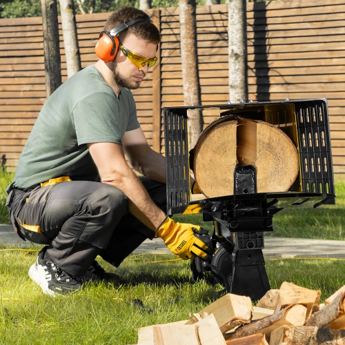 Дровокол электрический ELS7T-52, 2300 Вт, сила раскола 7т, макс. размеры полена D250 x 520 мм Denzel по ценам производителя в Челябинске с доставкой по всей России