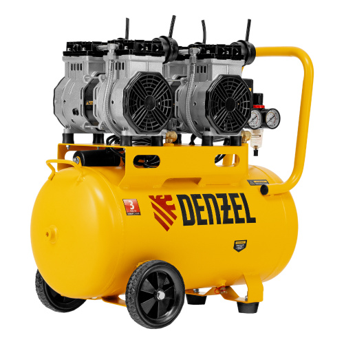 Компрессор безмасляный, малошумный DLS 2200/50, 2200 Вт, 2x1100, 50 л, 380 л/мин Denzel по ценам производителя в Челябинске с доставкой по всей России