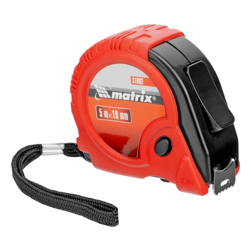 Рулетка Rubber,5 м х 19 мм,обрезиненный корпус Matrix по ценам производителя в Челябинске с доставкой по всей России