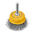 Щетка для дрели, 50 мм, Чашка, со шпилькой, нержавеющая витая проволока Denzel по ценам производителя в Челябинске с доставкой по всей России