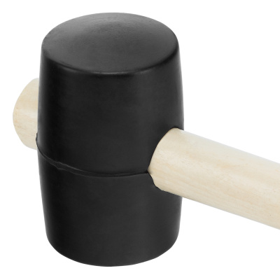 Киянка резиновая, 340 г, черная резина, деревянная рукоятка Sparta по ценам производителя в Челябинске с доставкой по всей России