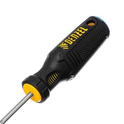 Отвертка, SL4х100 мм, S2, 3к рукоятка Denzel по ценам производителя в Челябинске с доставкой по всей России