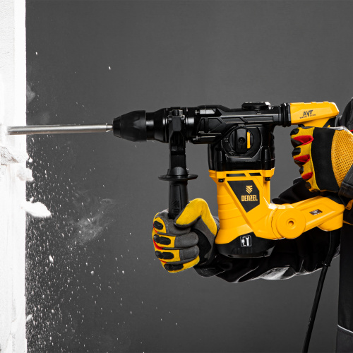 Перфоратор электрический RHV-1250-30, SDS-plus, 1250 Вт, 5 Дж, 3 плюс 1 режим Denzel по ценам производителя в Челябинске с доставкой по всей России
