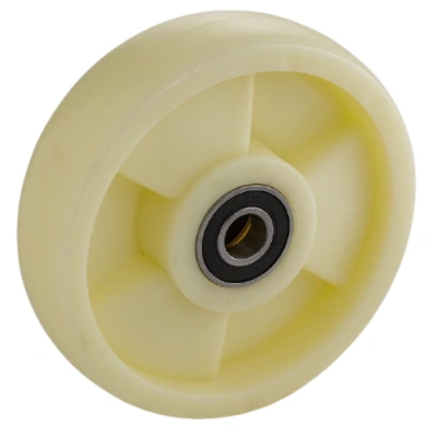 Колесо нейлоновое 180х50 мм с подшипником для тележек гидравлических BF/BF-III/DF-III/RHP/AC/DF/CW2 по ценам производителя в Челябинске с доставкой по всей России