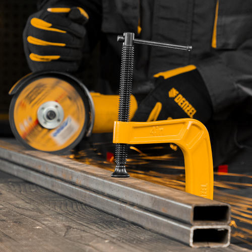 Струбцина G-образная, усиленная, 100 мм Denzel по ценам производителя в Челябинске с доставкой по всей России