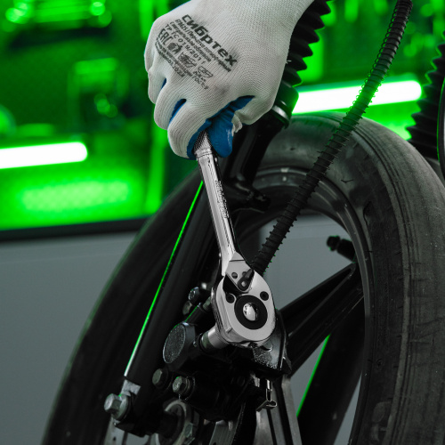 Ключ-трещотка 1/2", 45 зубьев, цельнометаллический, с быстрым сбросом, CrV, хром Сибртех по ценам производителя в Челябинске с доставкой по всей России