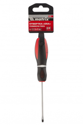Отвертка "Era", SL3 х 75 мм, CrV, трехкомпонентная рукоятка Matrix по ценам производителя в Челябинске с доставкой по всей России