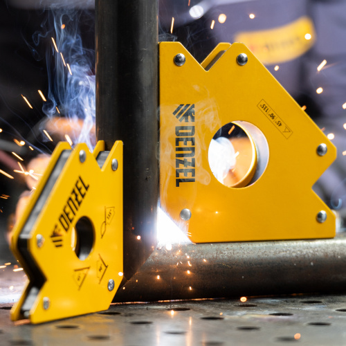 Фиксатор магнитный для сварочных работ усилие 75 LB Denzel по ценам производителя в Челябинске с доставкой по всей России