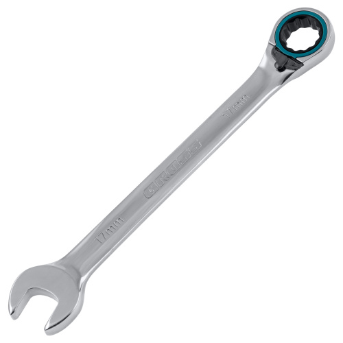 Набор ключей комбинированных с трещоткой, 8-19 мм, 7 шт, реверсивные, CrV Gross по ценам производителя в Челябинске с доставкой по всей России