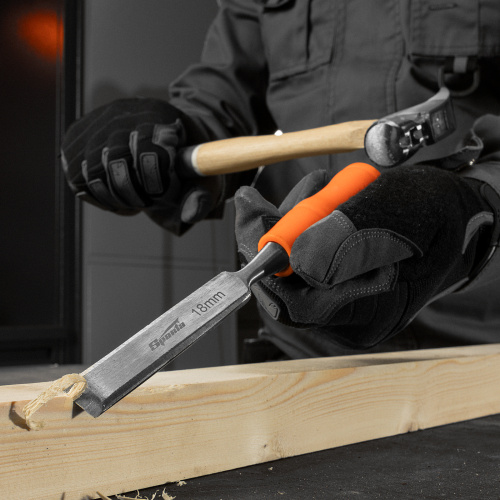 Набор стамесок 4 шт, 6-12-18-24 мм, плоские, пластиковые ударные рукоятки Sparta по ценам производителя в Челябинске с доставкой по всей России