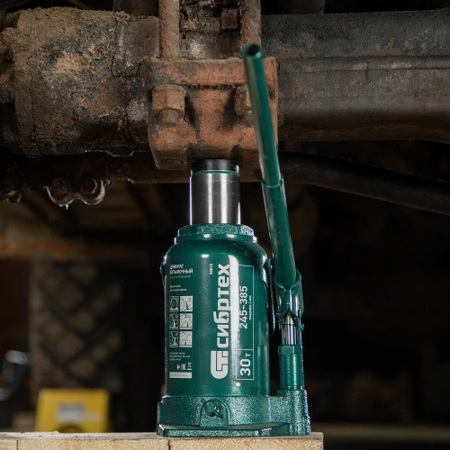 Домкрат гидравлический бутылочный, 30 т, 245-385 мм Сибртех по ценам производителя в Челябинске с доставкой по всей России