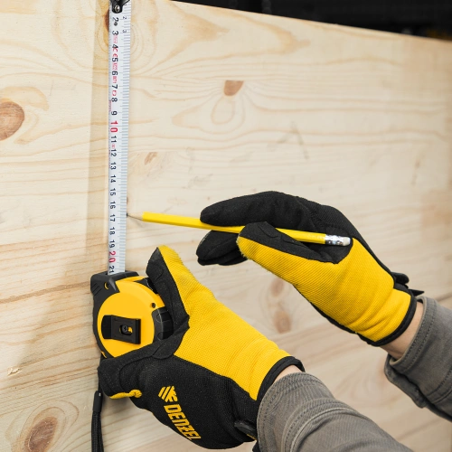 Рулетка 5м х 25мм, двухкомп. корпус, кнопка-пауза Denzel по ценам производителя в Челябинске с доставкой по всей России