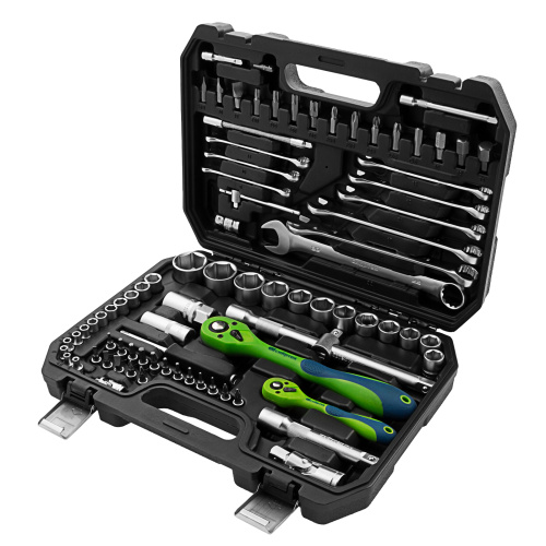 Набор инструментов 82 предмета, CrV, 1/2", 1/4" Сибртех по ценам производителя в Челябинске с доставкой по всей России