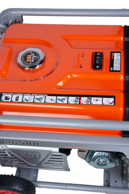 Генератор бензиновый 5,0 кВт 220В 27 л с электростартером и колесами TOR KM6500H по ценам производителя в Челябинске с доставкой по всей России