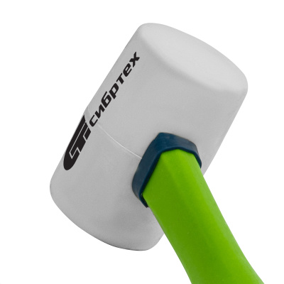 Киянка резиновая, 225 г, белая резина, фибергласовая рукоятка Сибртех по ценам производителя в Челябинске с доставкой по всей России