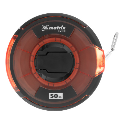 Рулетка геодезическая 50 м х 12,5 мм, закрытый корпус, стальная лента, односторонняя шкала, Pro Matrix по ценам производителя в Челябинске с доставкой по всей России