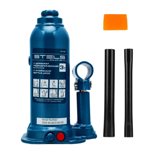 Домкрат гидравлический бутылочный, 3 т, h подъема 188-363 мм Stels по ценам производителя в Челябинске с доставкой по всей России